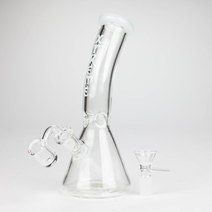 Xtreme | 7.5" Glass 2-in-1 bubbler [DCK008] Glass Bong Canadian Distributor White