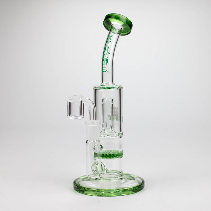 Xtreme | 8" Dual Functions rig with quartz banger [AK908] Glass Rig Canadian Distributor Green