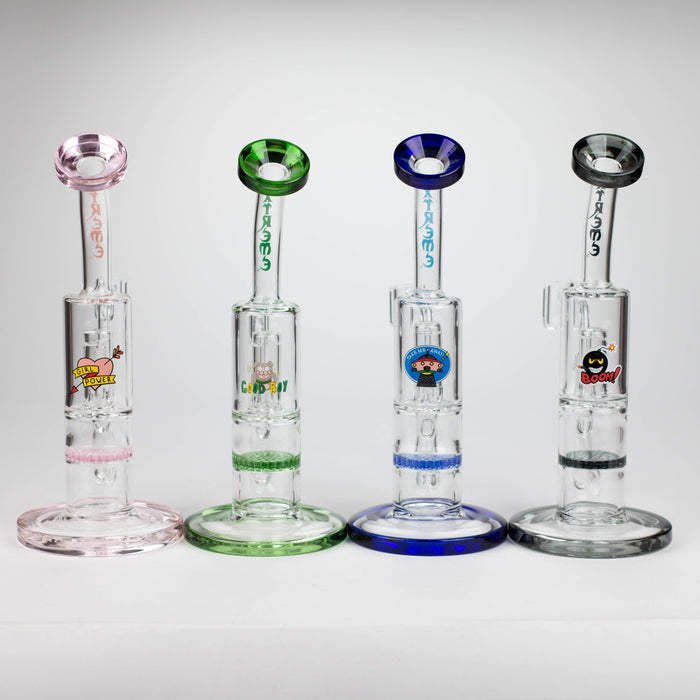 Xtreme | 8" Dual Functions rig with quartz banger [AK908] Glass Rig Canadian Distributor