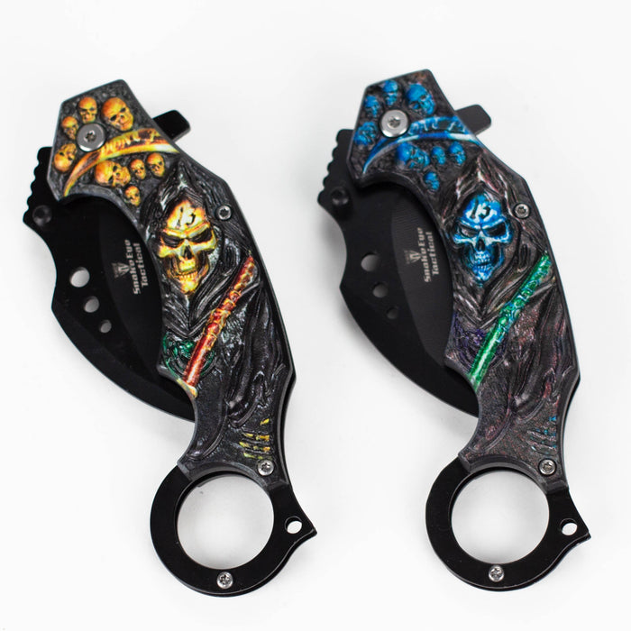 Snake Eye | Skull Design folding Karambit 3 " Blade [SE-12990] Folding Knife BB Canada