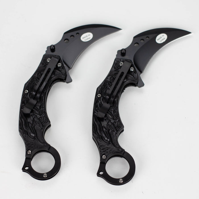 Snake Eye | Skull Design folding Karambit 3 " Blade [SE-12990] Folding Knife BB Canada