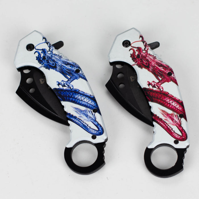 Snake Eye | Dragon Design folding Karambit 3 " Blade [SE-1111S] Folding Knife BB Canada