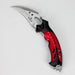 Snake Eye | Folding Karambit 3 " Blade [SE-1257] Folding Knife BB Canada Red