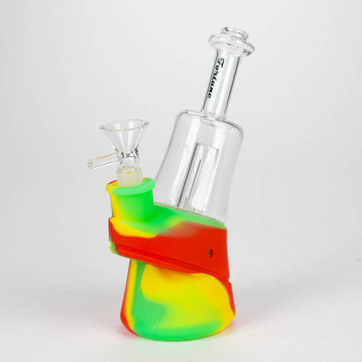 Fortune | 6-½" Angled Silicone Detachable Pipe Resin · Silicone · Plastic Bong Super Supplys Inc