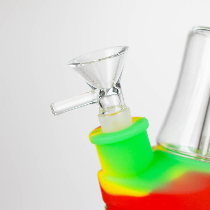 Fortune | 6-½" Angled Silicone Detachable Pipe Resin · Silicone · Plastic Bong Super Supplys Inc