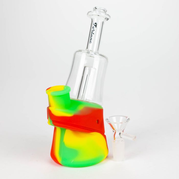 Fortune | 6-½" Angled Silicone Detachable Pipe Resin · Silicone · Plastic Bong Super Supplys Inc