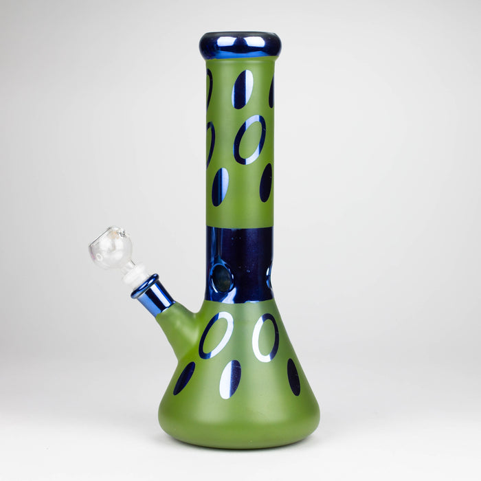 12" Green Base Blue Rings Glass Water Bong Glass Bong THEBOOMBOXCLUB Canada