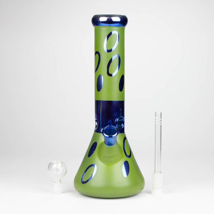 12" Green Base Blue Rings Glass Water Bong Glass Bong THEBOOMBOXCLUB Canada