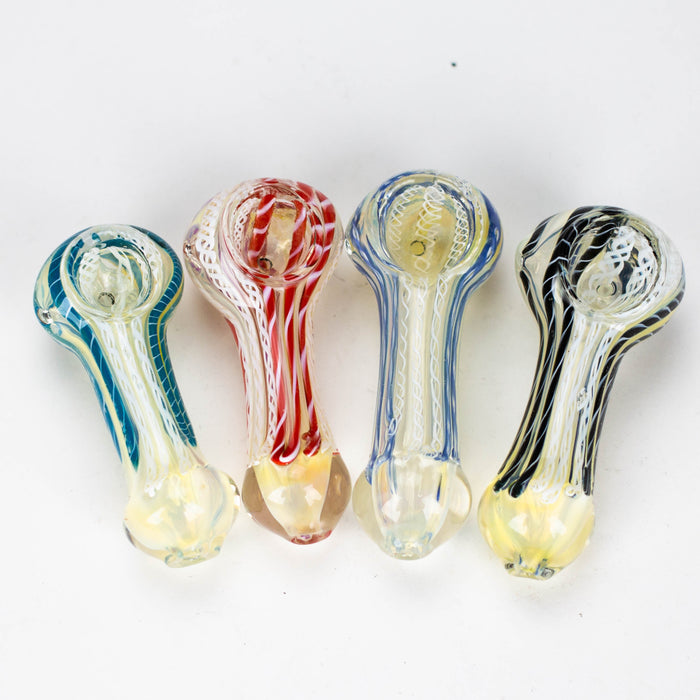 3.5" softglass hand pipe Pack of 2 [11584] Glass Pipe ONE