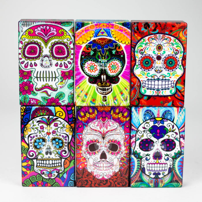 Cigarette Case King size pop up plastic Box of 12 Case NIBO Distribution Sugar Skull