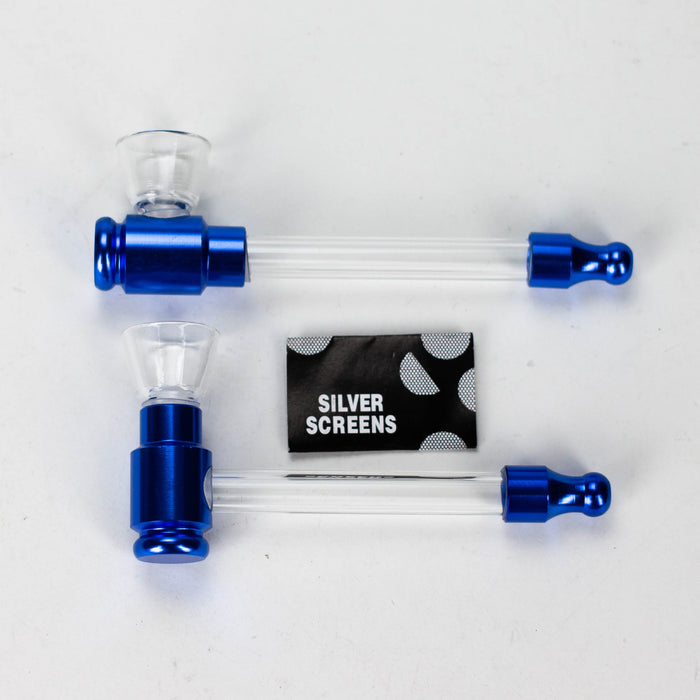 2-in-1 Glass Pipe with Screen Box of 12 Glass Pipe NIBO Distribution