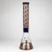 Z17" Color accented 7 mm glass water bong With Poker Design Glass Bong 777 Smoke