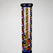 Z17" Color accented 7 mm glass water bong With Poker Design Glass Bong 777 Smoke