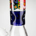 Z17" Color accented 7 mm glass water bong With Poker Design Glass Bong 777 Smoke