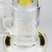8" Glass bong with Honeycomb diffuser Glass Bong Bongzie Smokes