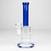 8" Glass bong with Honeycomb diffuser Glass Bong Bongzie Smokes Blue