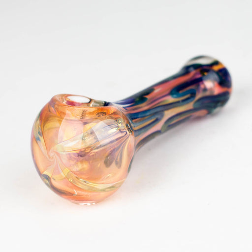 5'' Gold Fuming Pipe-Pack of 2 Glass Pipe Bongzie Smokes