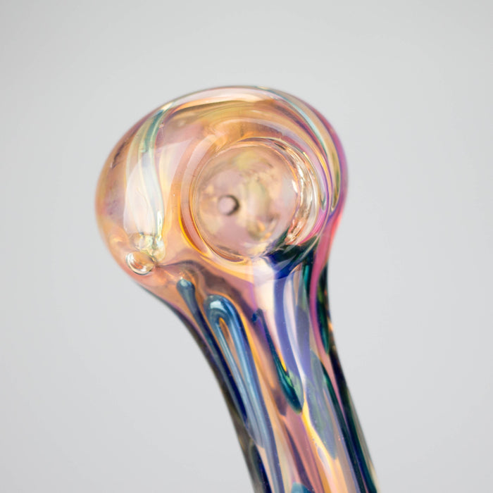 5'' Gold Fuming Pipe-Pack of 2 Glass Pipe Bongzie Smokes