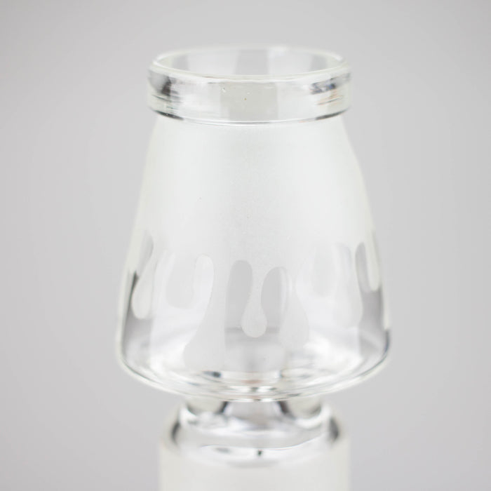 8" Glow in Dark Lamp glass water bong Glass Bong Bongzie Smokes