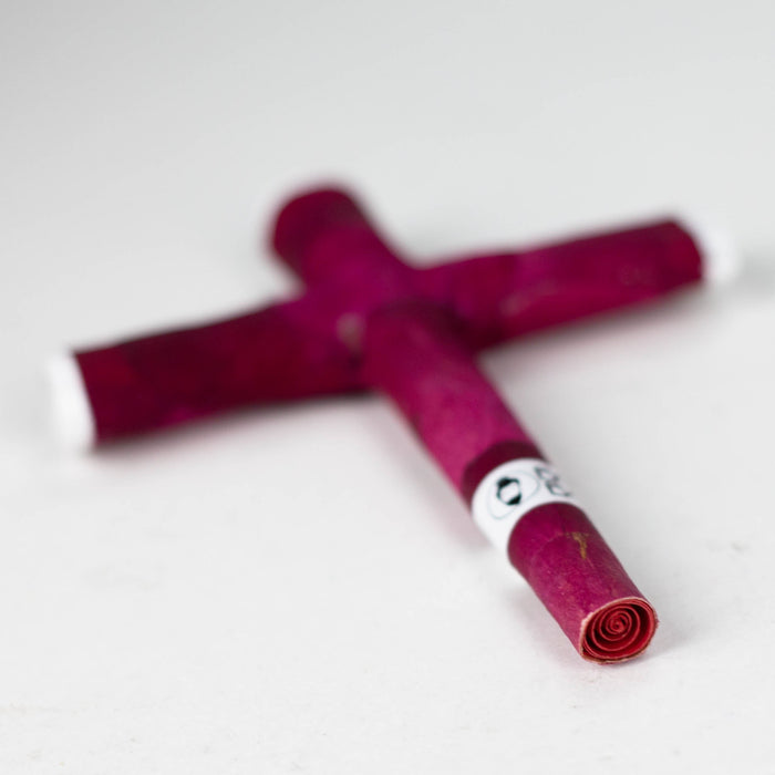 Bong Baba | Red Rose Cross Display of 10 Pre-rolled Cone (Display Pack) Bong Baba