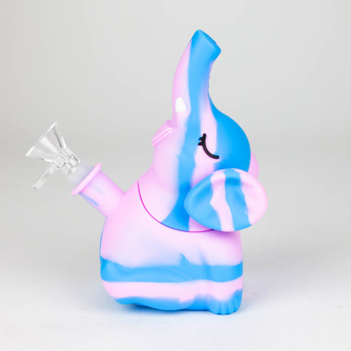 6" Elephant Silicon Bong-Assorted [BG104] Resin · Silicone · Plastic Bong 777 Smoke
