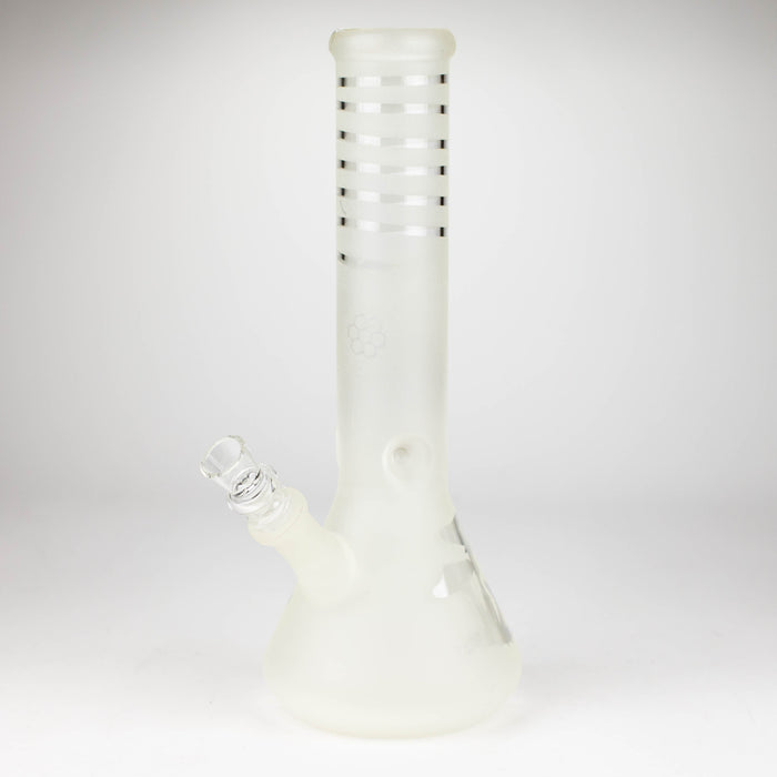 12" GLOW IN DARK BEAKER BONG WITH ICE CATCHER Glass Bong Bongzie Smokes