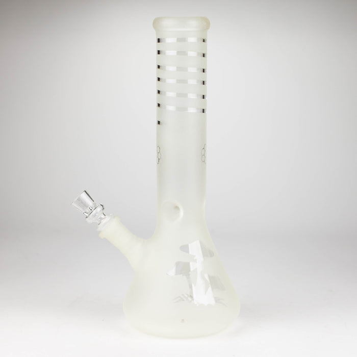 12" GLOW IN DARK BEAKER BONG WITH ICE CATCHER Glass Bong Bongzie Smokes