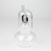 6" OIL RIG ROUND WITH STICKER Glass Rig Bongzie Smokes