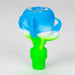 2-in-1 Silicone Claw bowl with multi-hole glass bowl-Color Assorted Bowl · Popper YHS Smoke