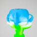 2-in-1 Silicone Claw bowl with multi-hole glass bowl-Color Assorted Bowl · Popper YHS Smoke