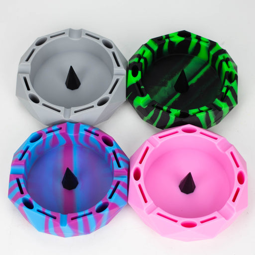 Geometric Silicone Ashtray with Bowl Cleaner-Assorted Silicone Ashtray YHS Smoke