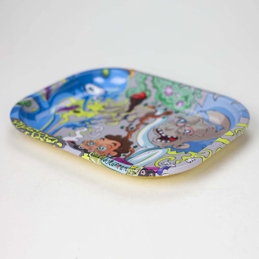 Metal small size rolling tray [R2] Tray YHS Smoke