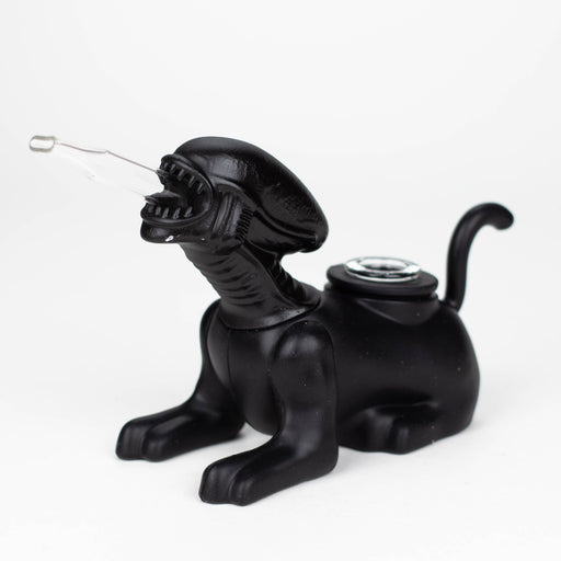 4.2" Alien water pipe [H394] Silicone Pipe YHS Smoke