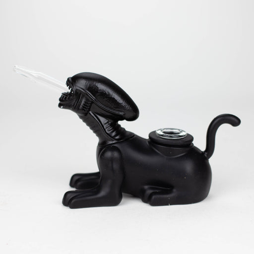 4.2" Alien water pipe [H394] Silicone Pipe YHS Smoke