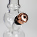 HIT | 5" miniature glass water bong with metal stem - Assorted Glass Bong NIBO Distribution