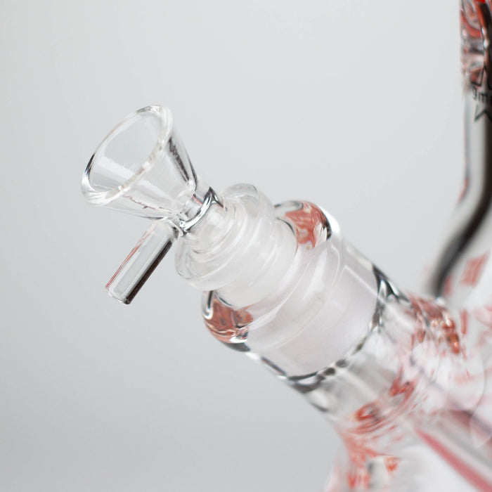 14" Cartoon Glow In The Dark 9 mm glass bong [PIP835] Glass Bong NIBO Distribution