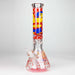 14" Cartoon Glow In The Dark 9 mm glass bong [PIP835] Glass Bong NIBO Distribution Design D