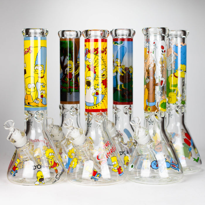 14" Cartoon 9 mm glass bong [PIP789] Glass Bong NIBO Distribution