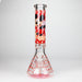 14" Cartoon Glow In The Dark 9 mm glass bong [PIP835] Glass Bong NIBO Distribution