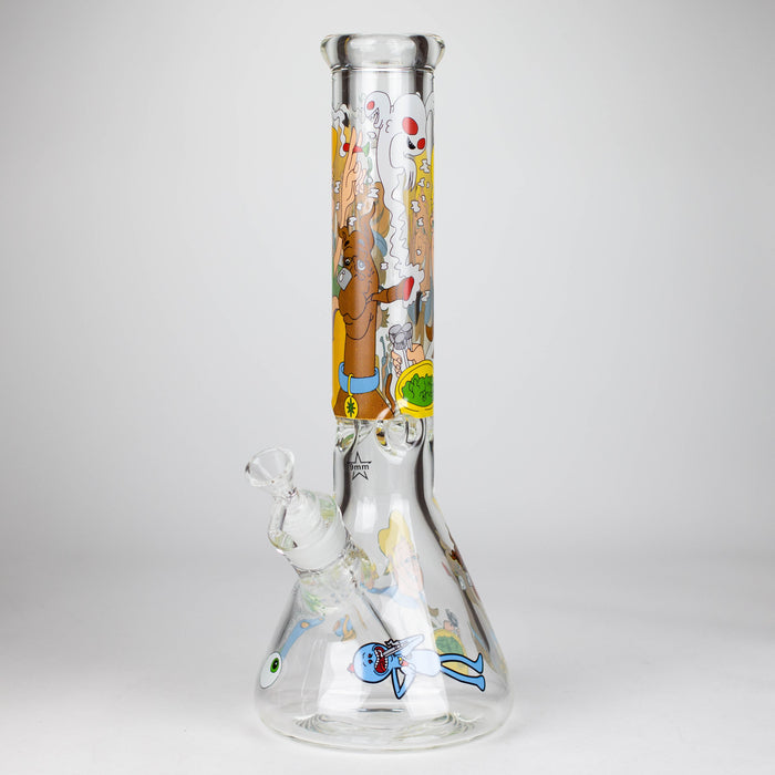 14" Cartoon 9 mm glass bong [PIP789] Glass Bong NIBO Distribution Design C