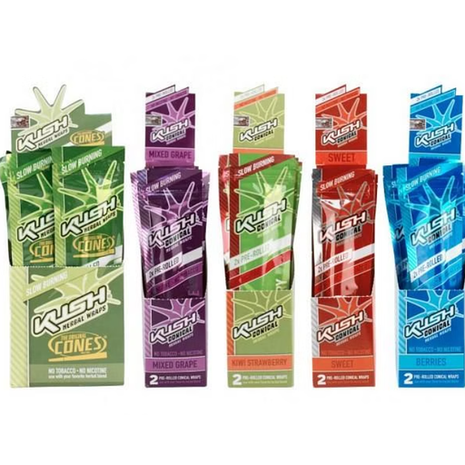 KUSH® | Hemp Cone wrap - 15 packs Leaf Wrap NIBO Distribution