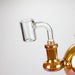 Z7" Solid Color Electroplate Rig with Banger and Bowl Glass Rig 777 Smoke