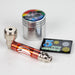 2.5" Metal Pipe with screen and grinder pack Metal Pipe Bongzie Smokes