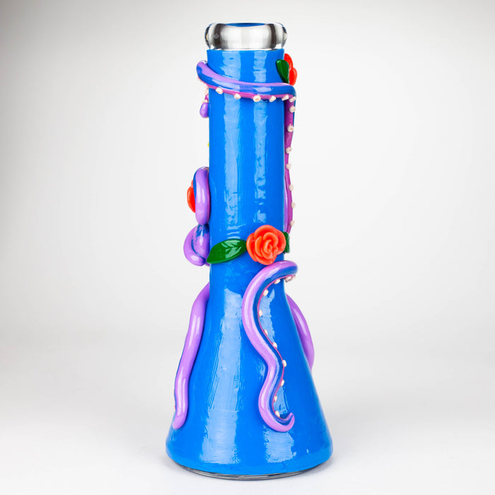 13" Resin 3D Octo-Skull glass beaker [DY526] Resin · Silicone · Plastic Bong DY Glass