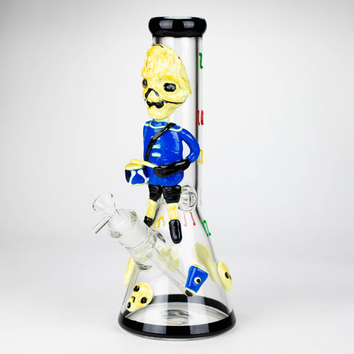 13" Resin 3D Drum Ghoul 7mm glass beaker [DY502] Resin · Silicone · Plastic Bong DY Glass