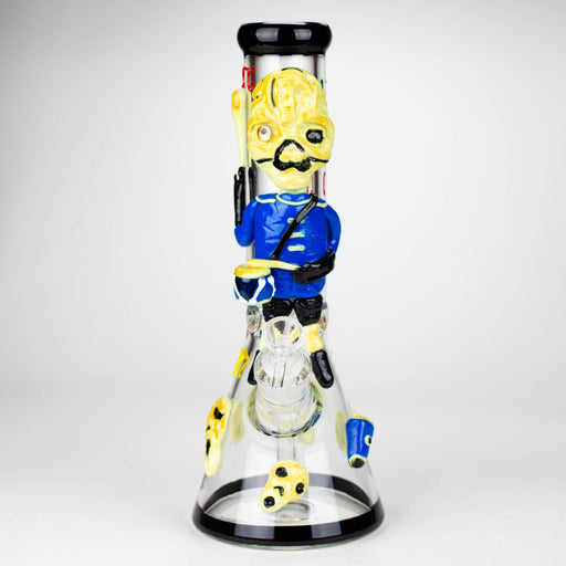 13" Resin 3D Drum Ghoul 7mm glass beaker [DY502] Resin · Silicone · Plastic Bong DY Glass