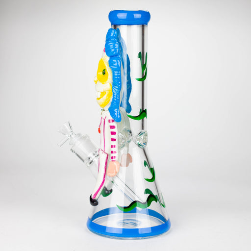 13" Resin 3D artwork 7mm Clown glass beaker [DY511] Resin · Silicone · Plastic Bong DY Glass