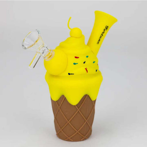 Fortune | 5.5" Silicone Ice Cream Water Pipe-Assorted Color Resin · Silicone · Plastic Bong Fortune