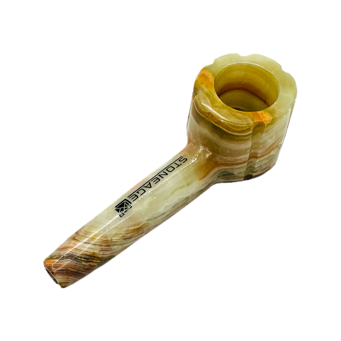 StoneAge | 4" Handmade Tobacco Smoking Pipe – Model: Bowl Design, Includes Gift Box Quartz · Stone Pipe NicePrice