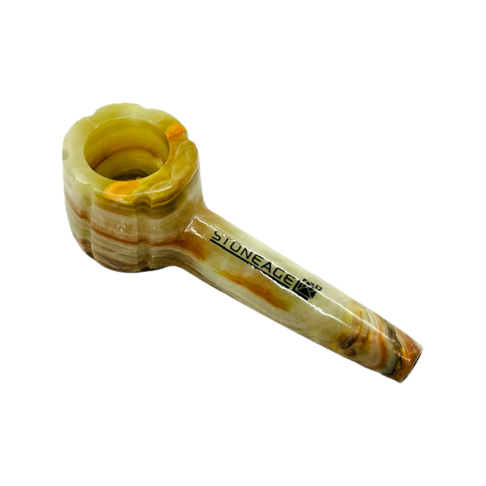 StoneAge | 4" Handmade Tobacco Smoking Pipe – Model: Bowl Design, Includes Gift Box Quartz · Stone Pipe NicePrice